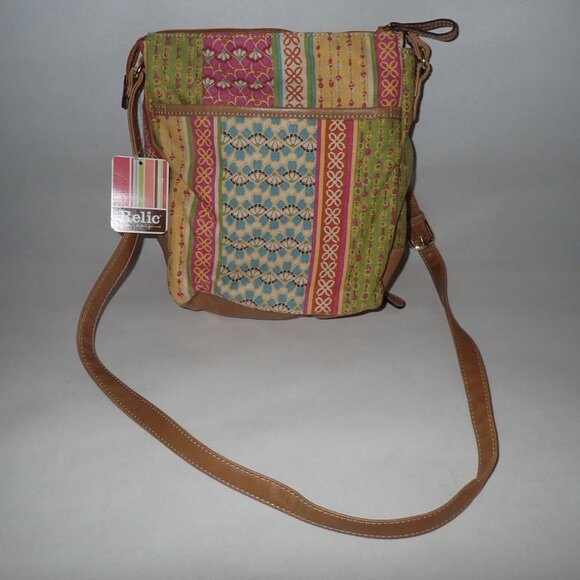 Relic‎ Patchwork Shoulder Bag Women New Vintage Y2K Purse New - Picture 4 of 5